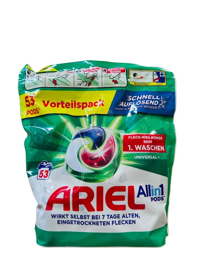 Ariel Allin1 Pods Universal+ – 53 stuks (1250,8g) – Complete Krachtige Reiniging