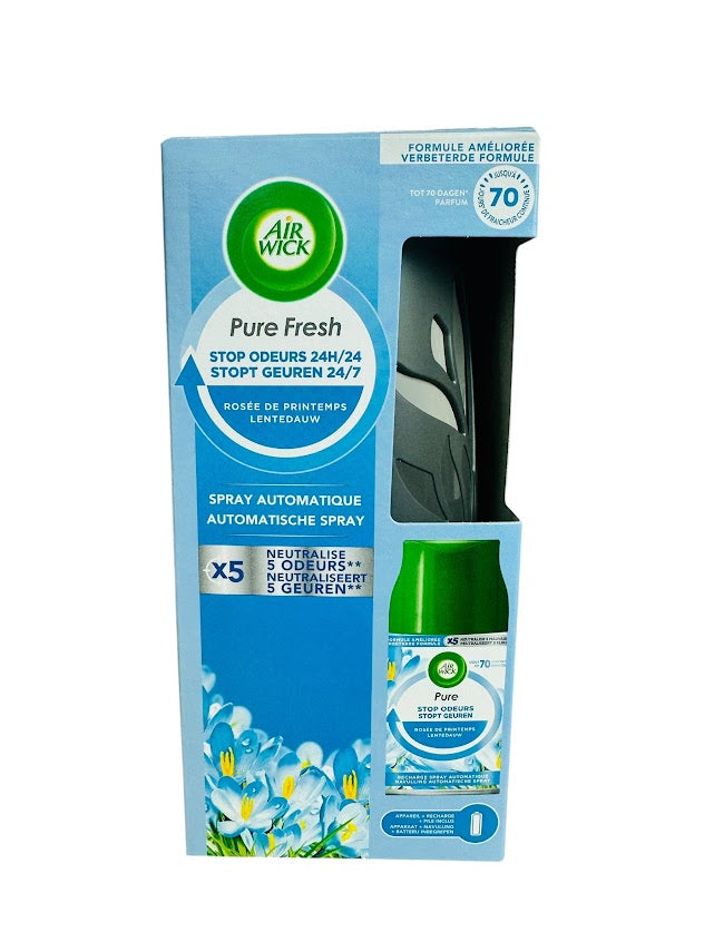 Airwick Freshmatic Starterkit – Lentedauw – Automatische Luchtverfrisser Starterset