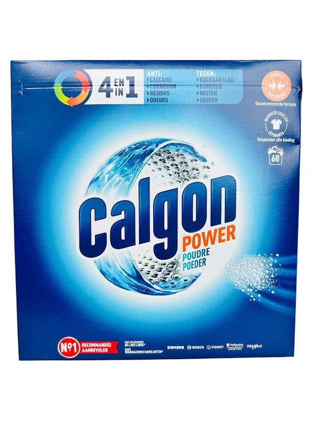 Calgon Poeder 4in1 – 60 Wasbeurten / 1,5kg – Power – Anti-Kalk & Wasmachinebescherming