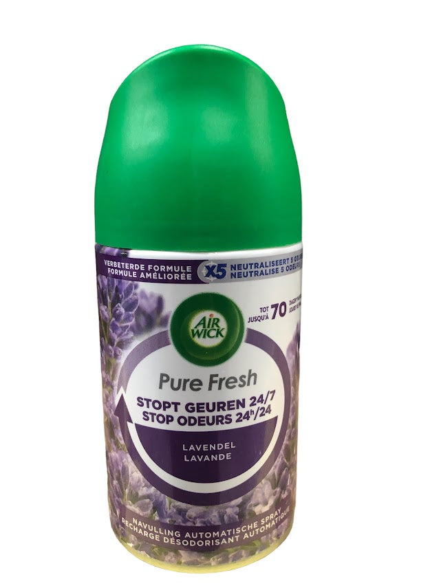 Airwick Freshmatic Navulling – Pure Paarse Lavendel – 250ml Automatische Luchtverfrisser