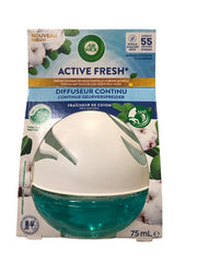 Airwick Deco Sphere 75ml – Fris Katoen – Luchtverfrisser met Essentiële Oliën