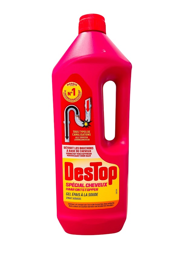 Destop Gel Express Haarontstopper – 1L | Dikke Sodagel voor Krachtige Ontstopping