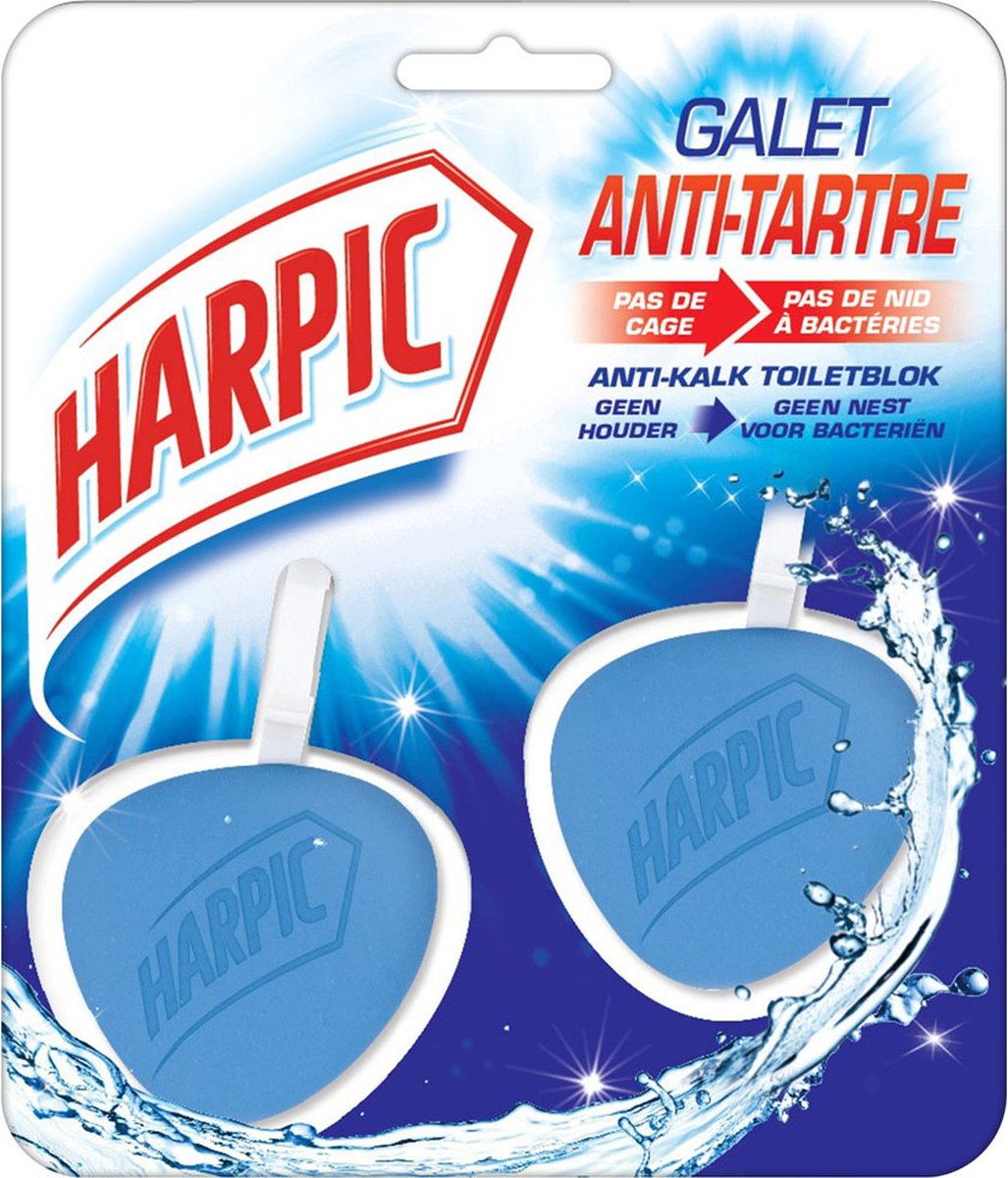 Harpic - Anti-kalk - Toiletblok - 2 blokjes