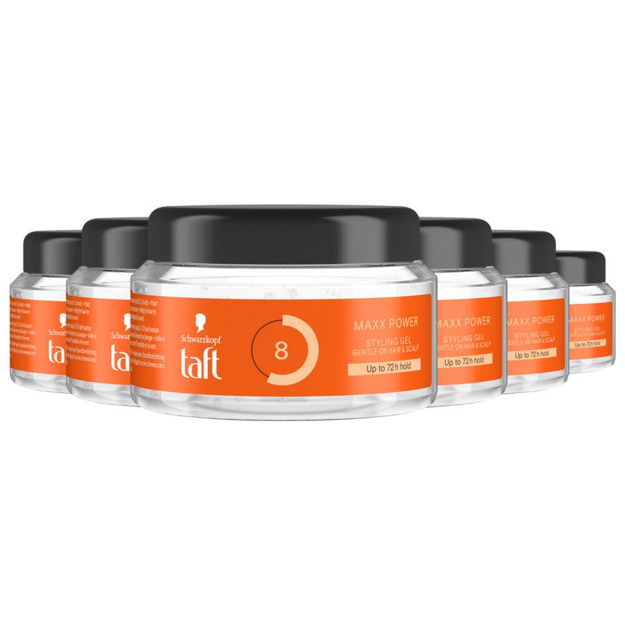 Taft Men Power Gel Maxx Power Hold 8 250 ml — Voordeelpak 6 stuks