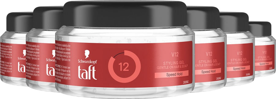 Taft Men Power Gel V12 Hold 12 250 ml — Voordeelpak 6 stuks