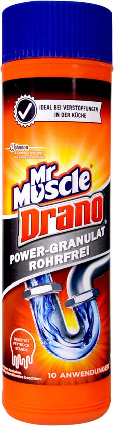 Mr. Muscle Drano Power Granules 500 g – Krachtige Ontstopper