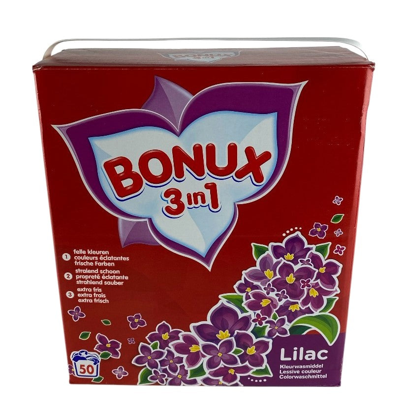 Bonux Waspoeder Lilac Color 3,25kg – 50 Wasbeurten | Bescherming voor Gekleurde Was