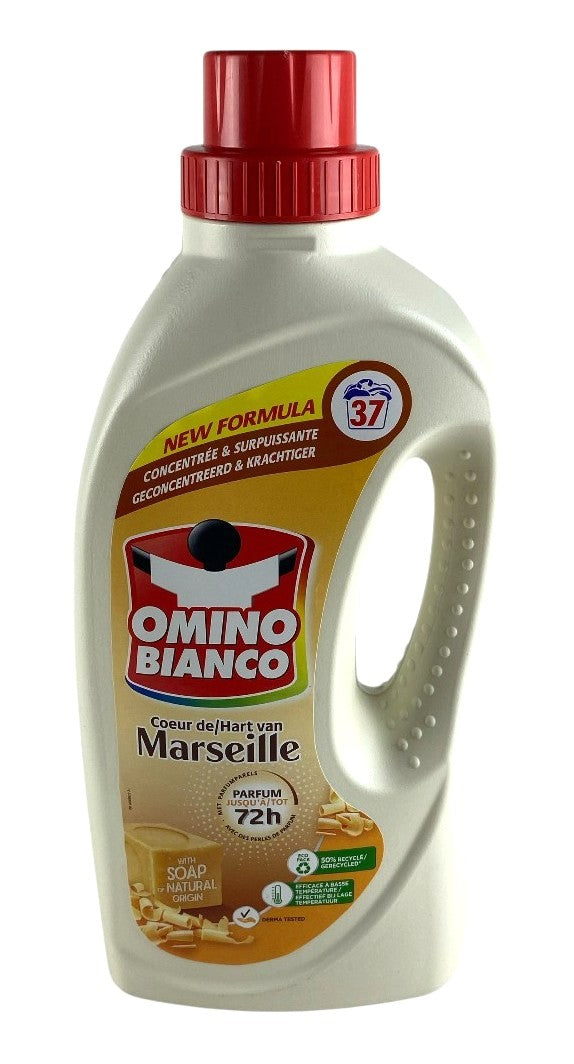 Omino Bianco Wasmiddel Marseille 1,48L – 37 Wasbeurten | Traditionele Marseille Geur