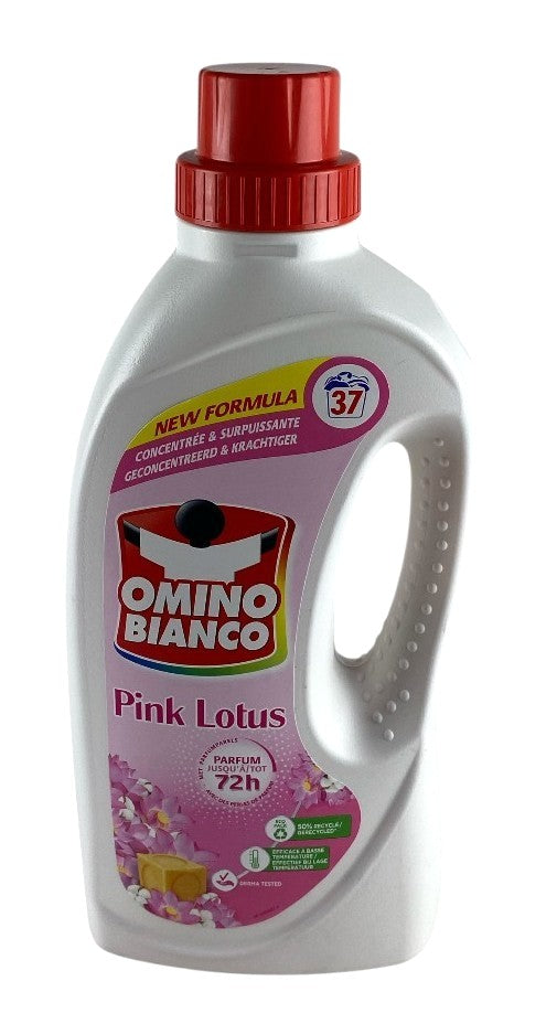 Omino Bianco Wasmiddel Pink Lotus 1,48L – 37 Wasbeurten | Luxe Bloemige Frisheid