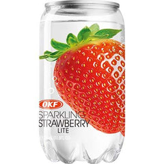OKF Soda Drank Aardbei 330ml Blik | 24 Stuks Koreaanse Frisdrank