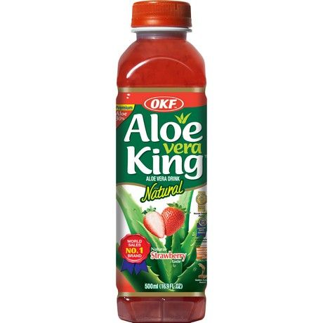 OKF Aloe Vera Drank Aardbei 500ml | 20 Stuks per Koli
