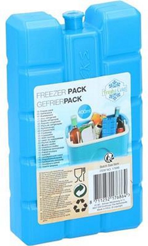 Fresh & Cold Koelelement 400 ml – Blauw – voor Koelbox en Koeltas
