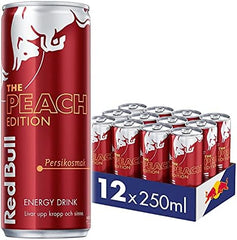 Red Bull Peach Edition – Energie & Verfrissing | 1 x 250 ml | 12 x 250 ml