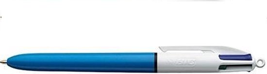 BIC 4 Colours Shine Balpen – 4 Klassieke Inktkleuren – 0,32 mm – Metallic Body
