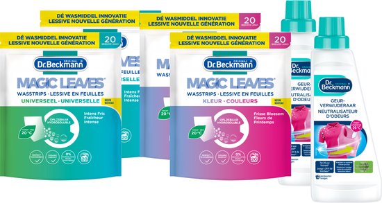 Dr. Beckmann Magic Leaves Wasstrips – Voordeelset Universeel en Colour