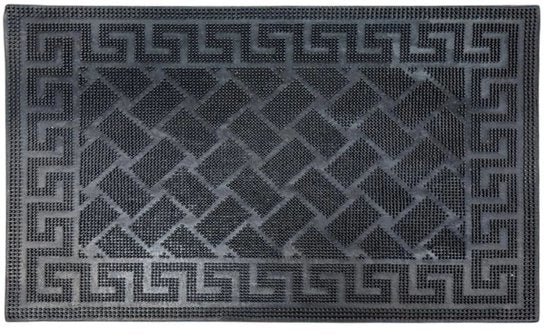 Mont Kiara Deurmat Madrid 40 x 60 cm – Antislip en Waterbestendig – Zwart