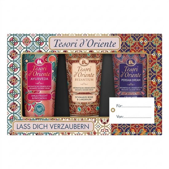Tesori d'Oriente Cadeauset Douchecrème 3 x 75 ml – Ayurveda en Persian Dream