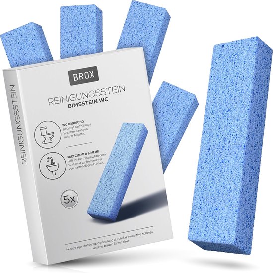 Star&Ster Puimsteen Toiletreiniger – Set van 5 – Verwijdert Kalkaanslag