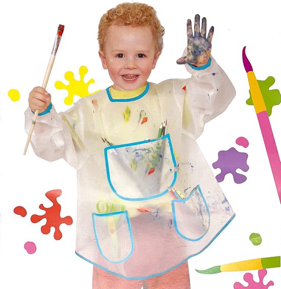 Star&Ster Kinderschort Schilderen – Waterdicht met Lange Mouwen