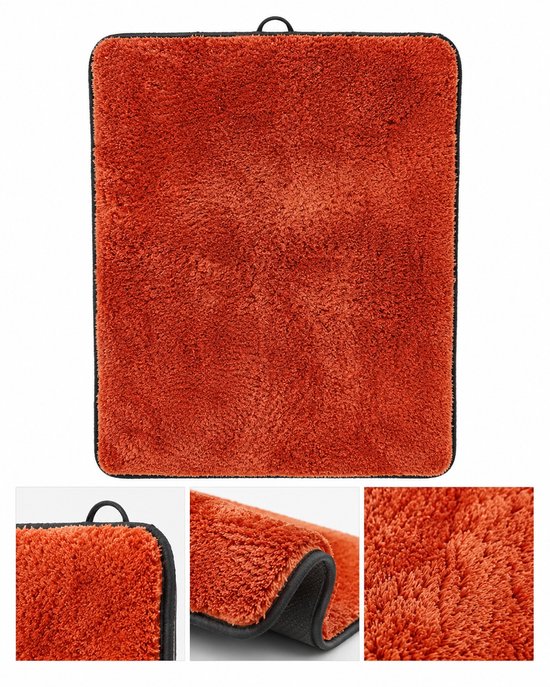 Mont Kiara Badkamermatten Microvezel Sienne 45 x 120 cm – 2 Stuks