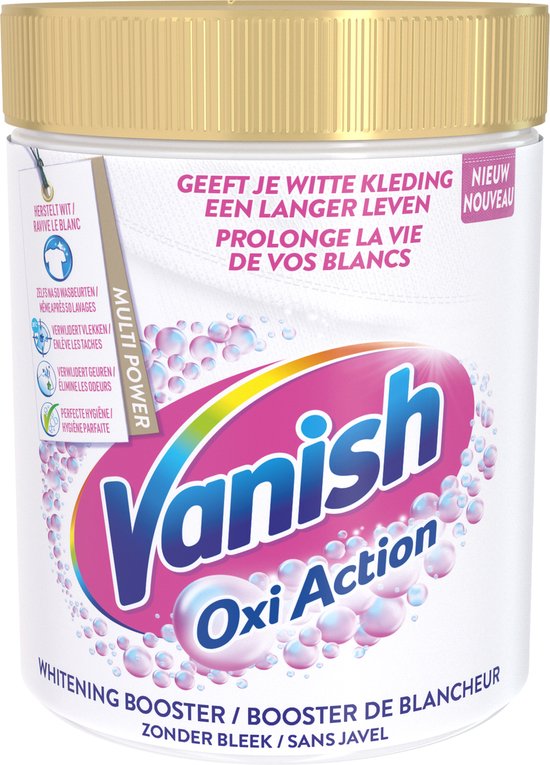 Vanish Oxi Action Wasbooster Witte Was 1 kg – Zonder Bleek