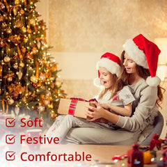 Kerstmanmuts van Pluche – Rode en Witte Kerstmuts voor Kerstfeest, Kostuum & Feestkleding