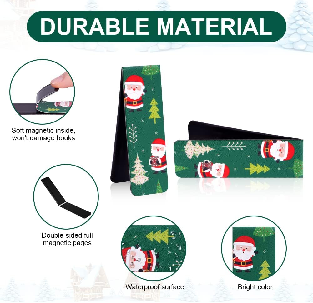 Magnetische Kerstboekenleggers – Set van 30 | Kinderboekmarkeringen, Feestzakjes & Cadeautjes