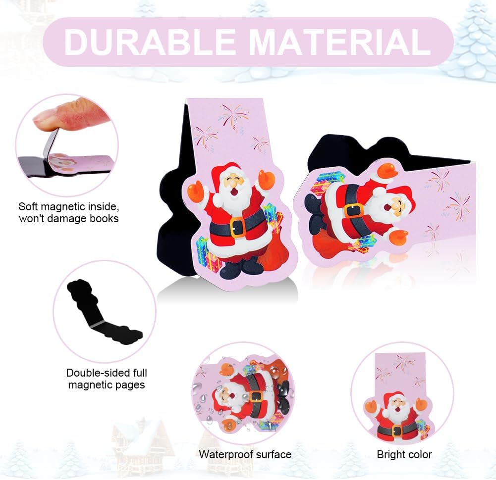 Magnetische Kerstboekenleggers – Set van 30 | Kinderboekmarkeringen, Feestzakjes & Cadeautjes