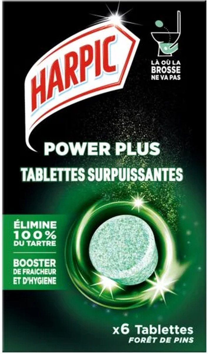 HARPIC Power Plus Power Plus Pine Forest Cleaner Toilet tablets box of 6 tablets