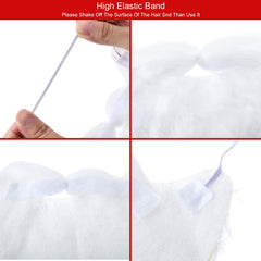 Set van 3 Kerstman Baarden – Grappige Nep Witte Baard voor Kerstman Kostuum & Kerstfeest | Kerst Accessoires