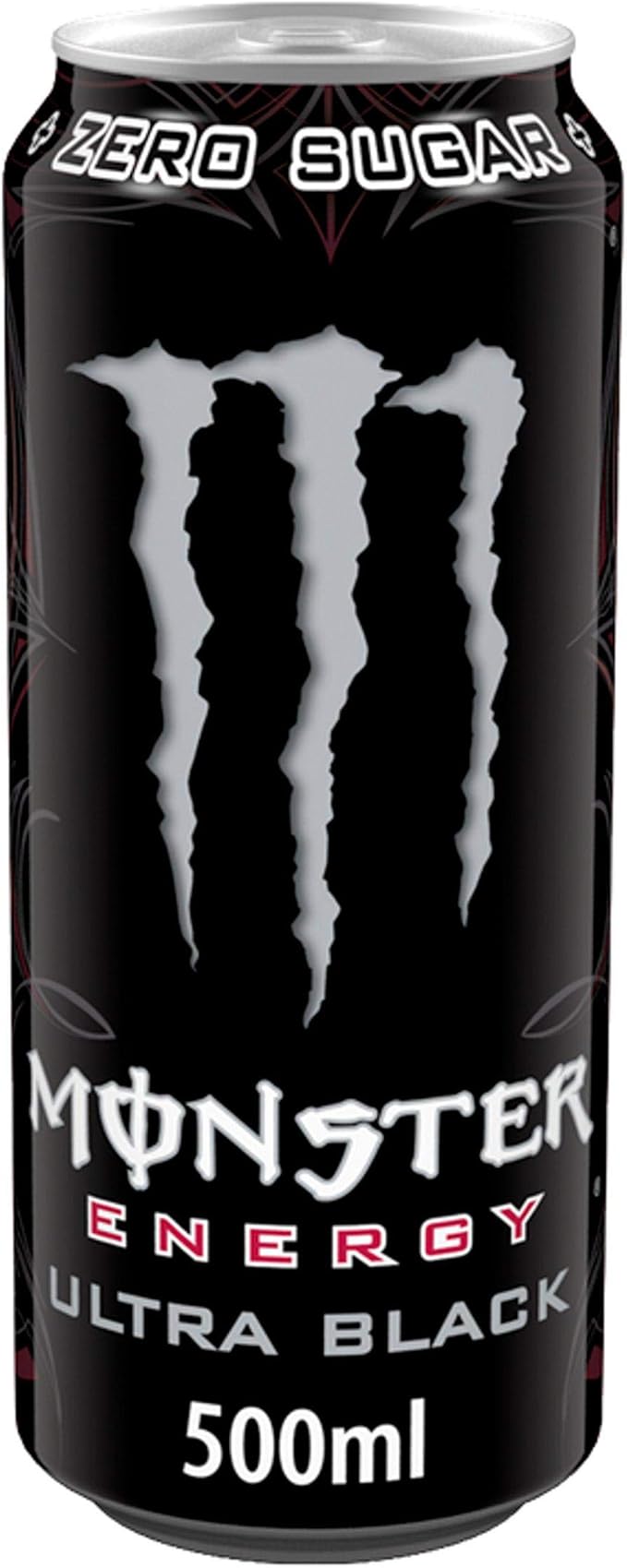 Monster Ultra Black Energy Drink – 1 x 500 ml | 12 x 500 ml | Suikervrij & Krachtige Energie