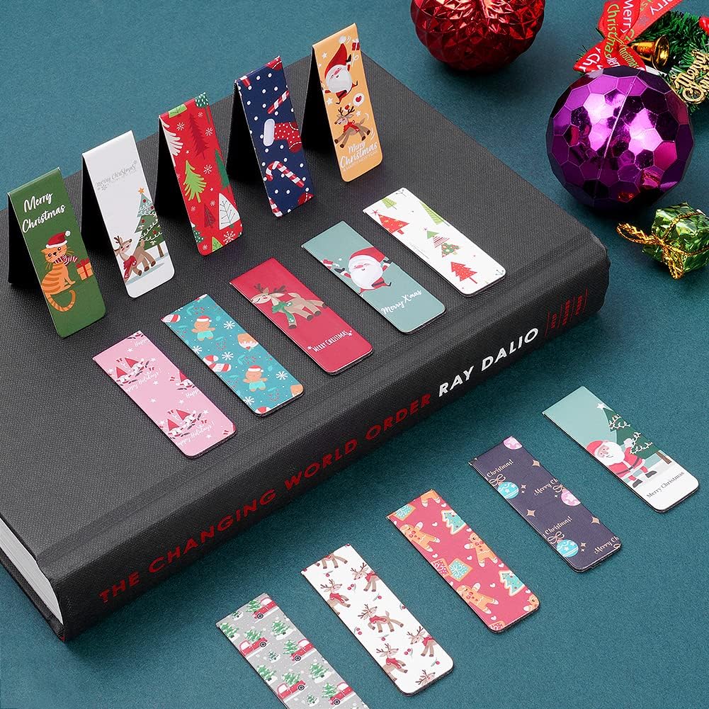 Magnetische Kerstboekenleggers – Set van 30 | Kinderboekmarkeringen, Feestzakjes & Cadeautjes
