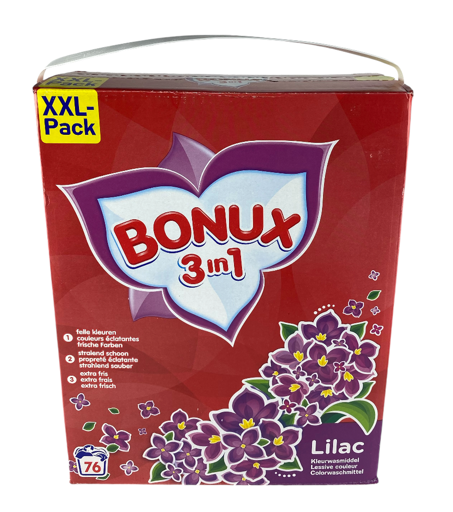 Bonux Waspoeder Lilac Color 4,94kg – 76 Wasbeurten | Krachtig Wasmiddel voor Gekleurde Was