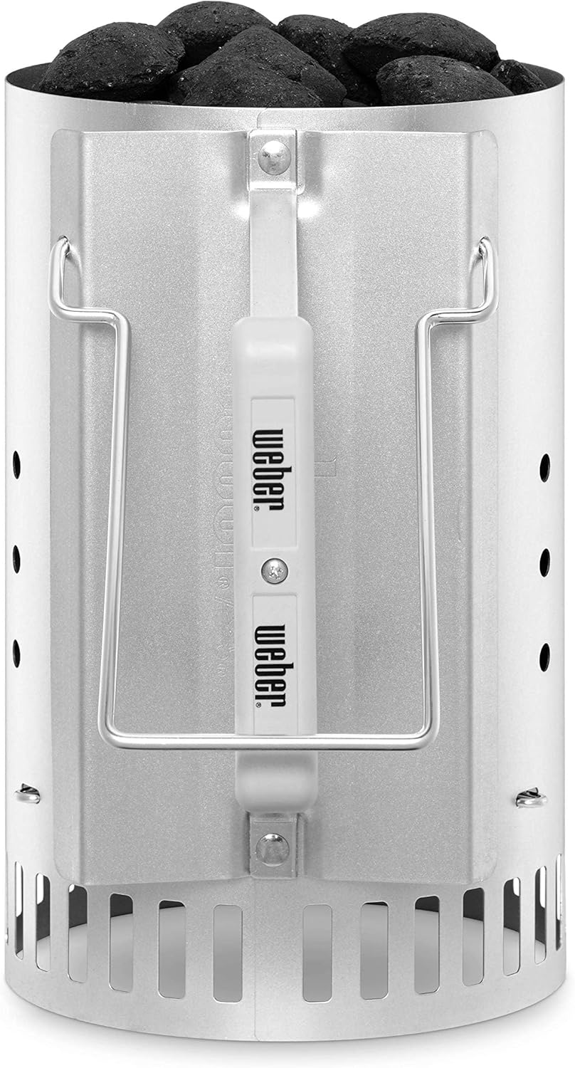 Weber 7416 Rapidfire Brikettenstarter – Kolenstarter voor Barbecue – Snel & Eenvoudig Ontsteken van Houtskool