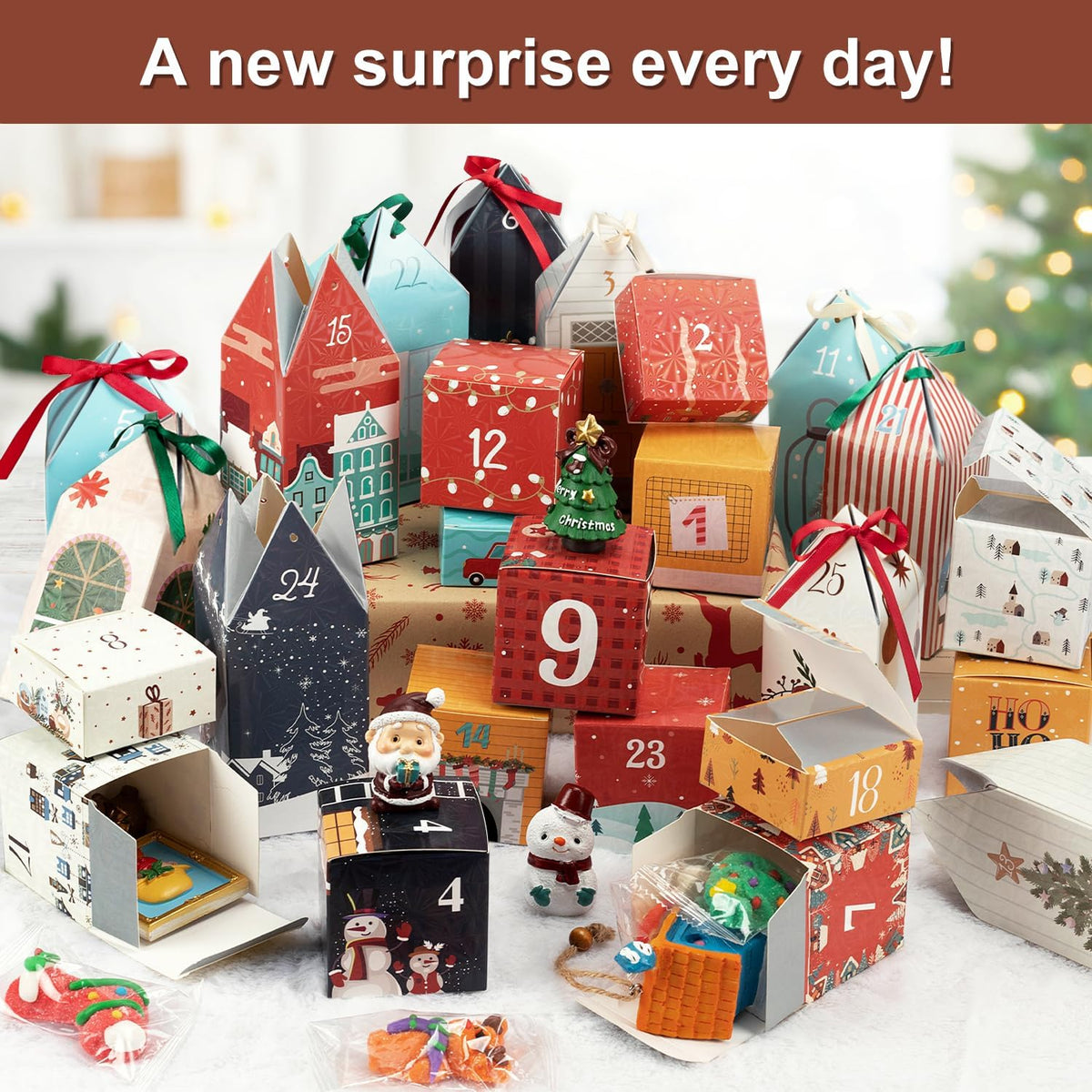 Adventskalender om Zelf te Vullen – 25 Genummerde Dozen met 25 Motieven | DIY Adventskalender 2025