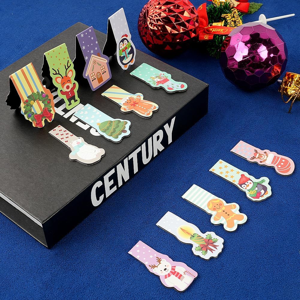 Magnetische Kerstboekenleggers – Set van 30 | Kinderboekmarkeringen, Feestzakjes & Cadeautjes