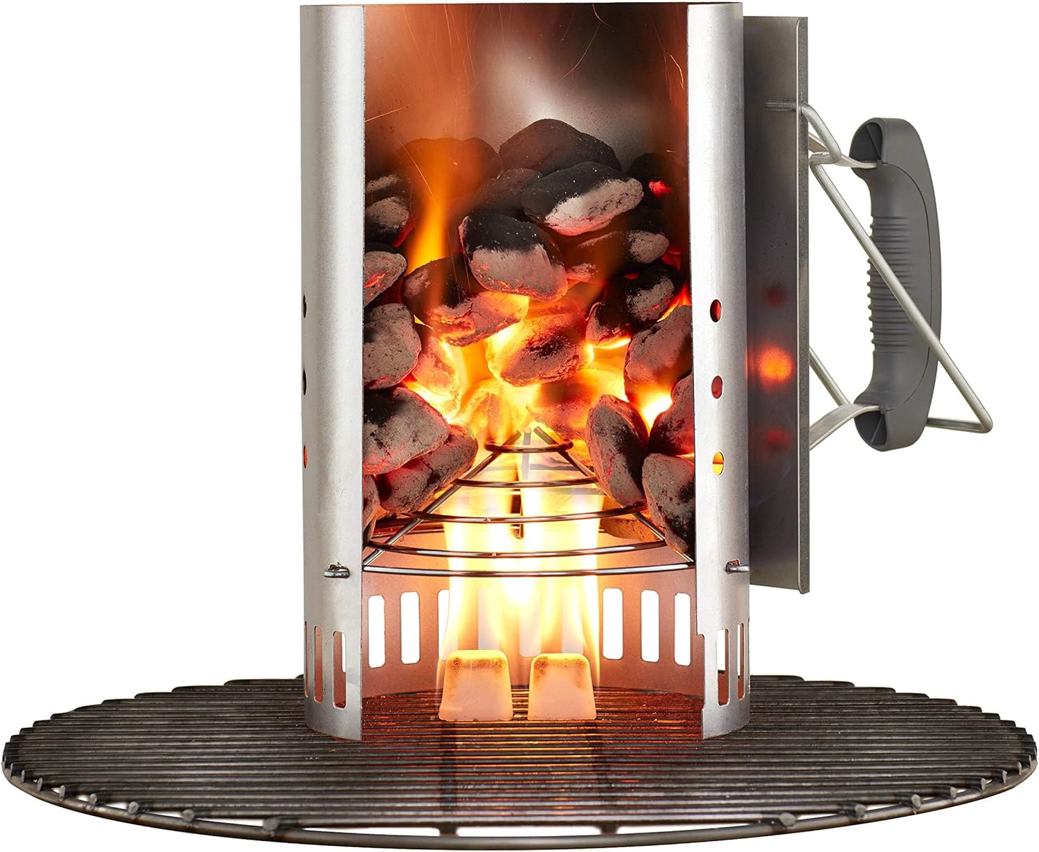 Weber 7416 Rapidfire Brikettenstarter – Kolenstarter voor Barbecue – Snel & Eenvoudig Ontsteken van Houtskool