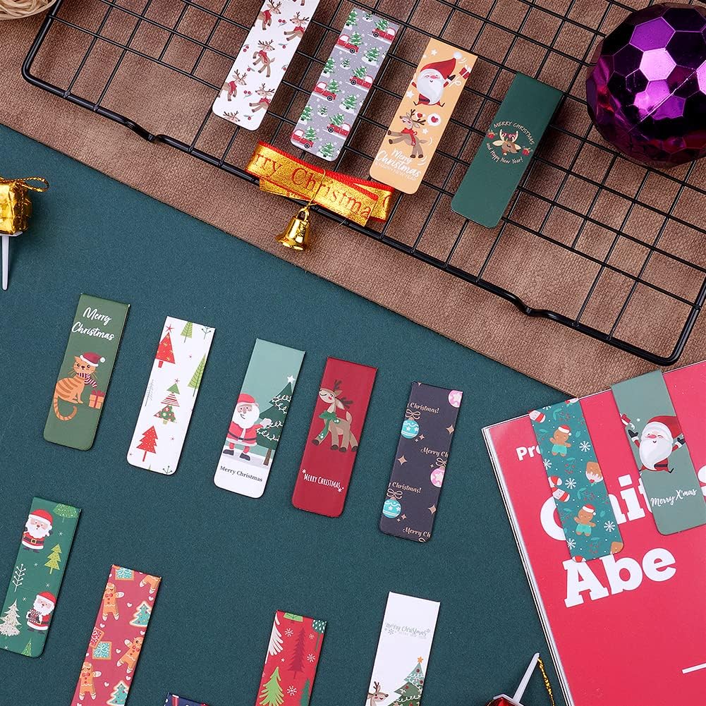 Magnetische Kerstboekenleggers – Set van 30 | Kinderboekmarkeringen, Feestzakjes & Cadeautjes