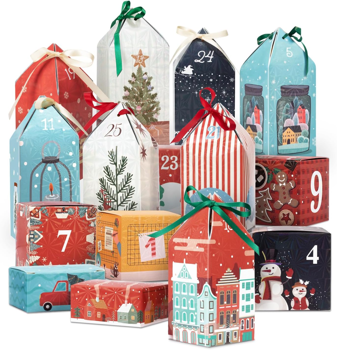 Adventskalender om Zelf te Vullen – 25 Genummerde Dozen met 25 Motieven | DIY Adventskalender 2025