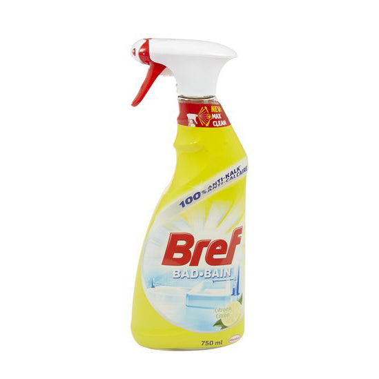 Bref Bathroom Spray 750ml Lemon – Powerful Descaler & Cleaner