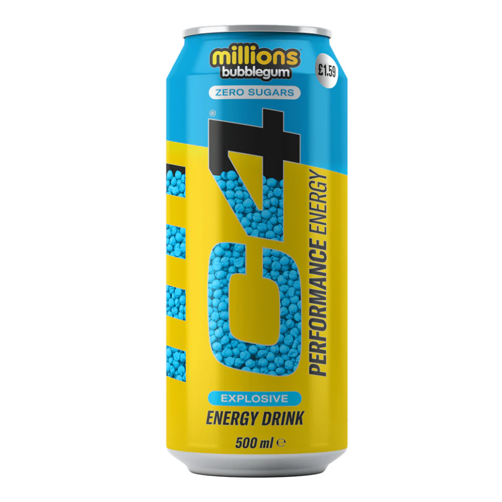 C4 Energy Drink Millions Bubblegum