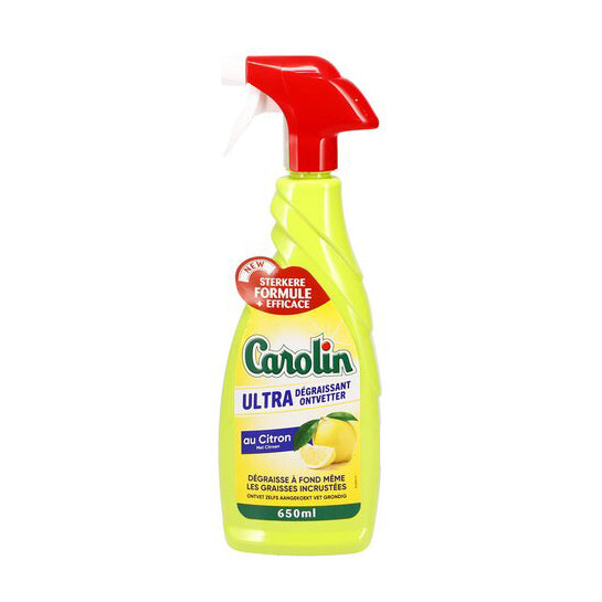 Carolin Spray 650ml – Degreaser Lemon, Powerful Cleaning & Fresh Scent