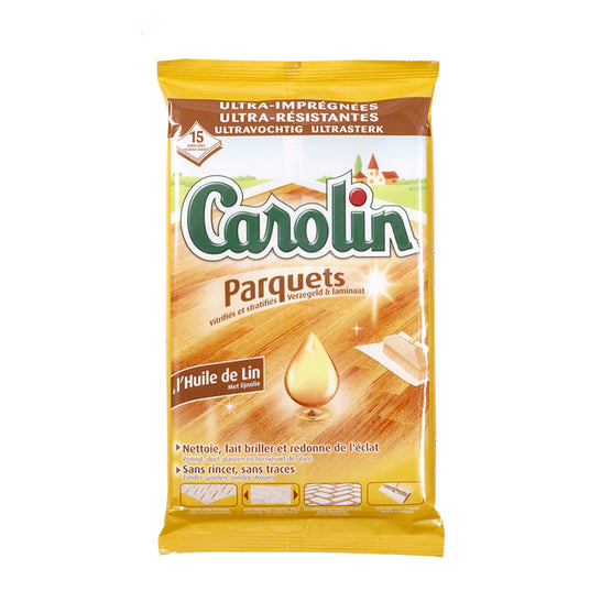 CAROLIN wipes for parquet - 15 pcs