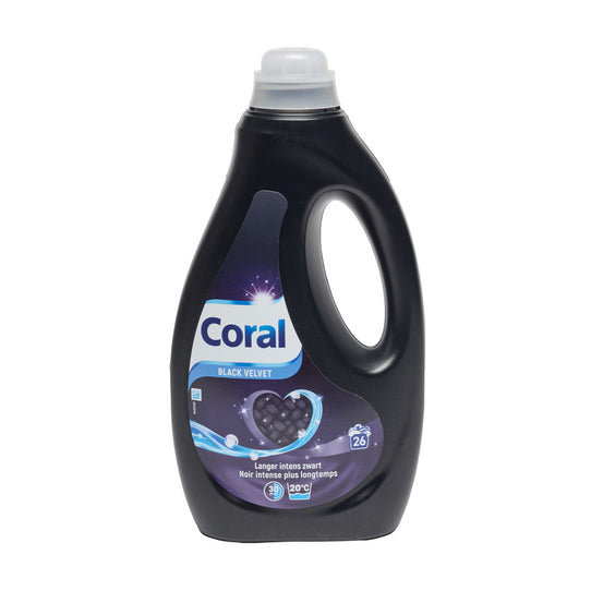 CORAL Laundry Detergent Black Velvet 1.17L – 26 Washes, Protection & Deep Black Shades