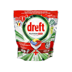 DREFT PLATINUM + Dishwasher tab. Lemon - 19pcs