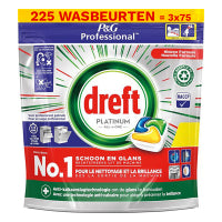 Aanbieding: Dreft Professional All-in-One Platinum Vaatwastabletten Lemon  75 vaatwasbeurten)