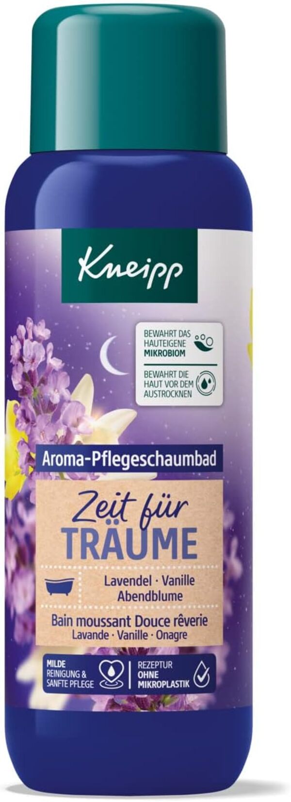 Kneipp Aroma bath foam time for dreams lavender vanilla and evening flower. 400 ml