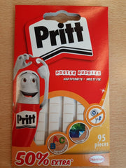 Plakgum Buddies Pritt wit 95 stuks