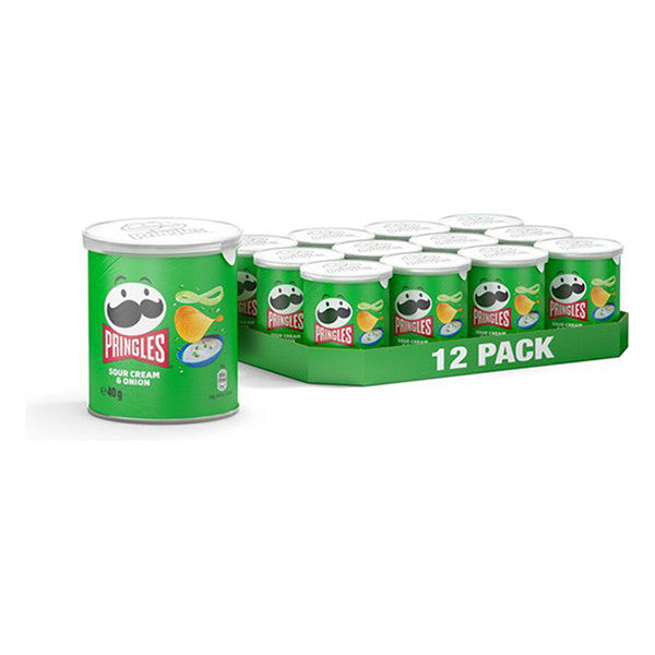 Pringles Sour Cream & Onion chips 40 grams (12 pieces)