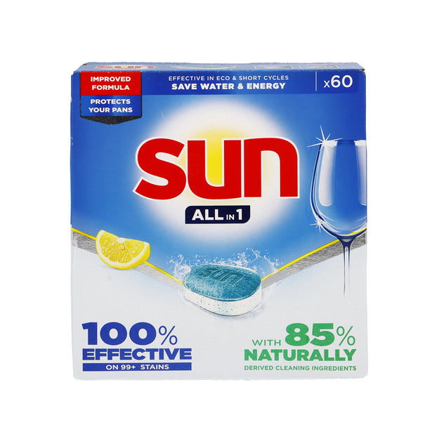 SUN dishwasher tablets AIO lemon - 60pcs